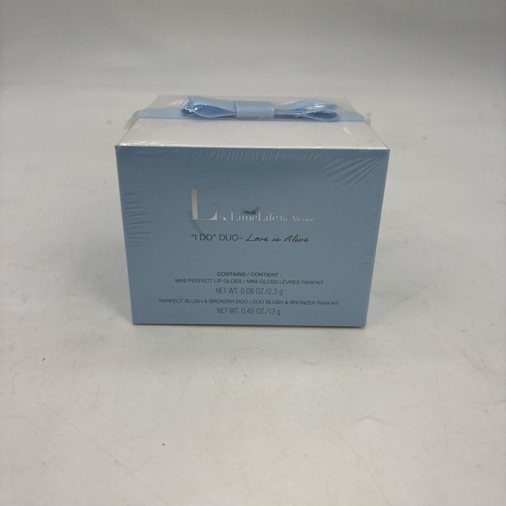 LimeLife by Alcone "I DO" Duo Mini Perfect Lip Gloss / Mini Blush Bronzer NEW